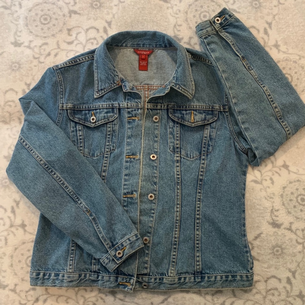 Sundance Classic Denim Jacket Size Large